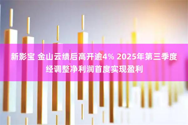 新影宝 金山云绩后高开逾4% 2025年第三季度经调整净利润首度实现盈利